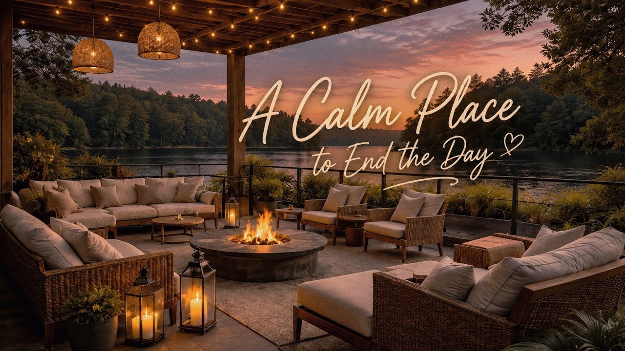 Relaxing Guitar Music by the Lake | Calm Evening Ambience