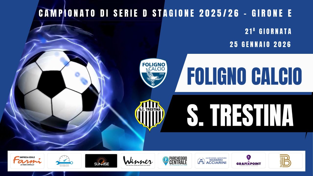 FOLIGNO CALCIO - SPORTING TRESTINA 3-1  - GLI HL
