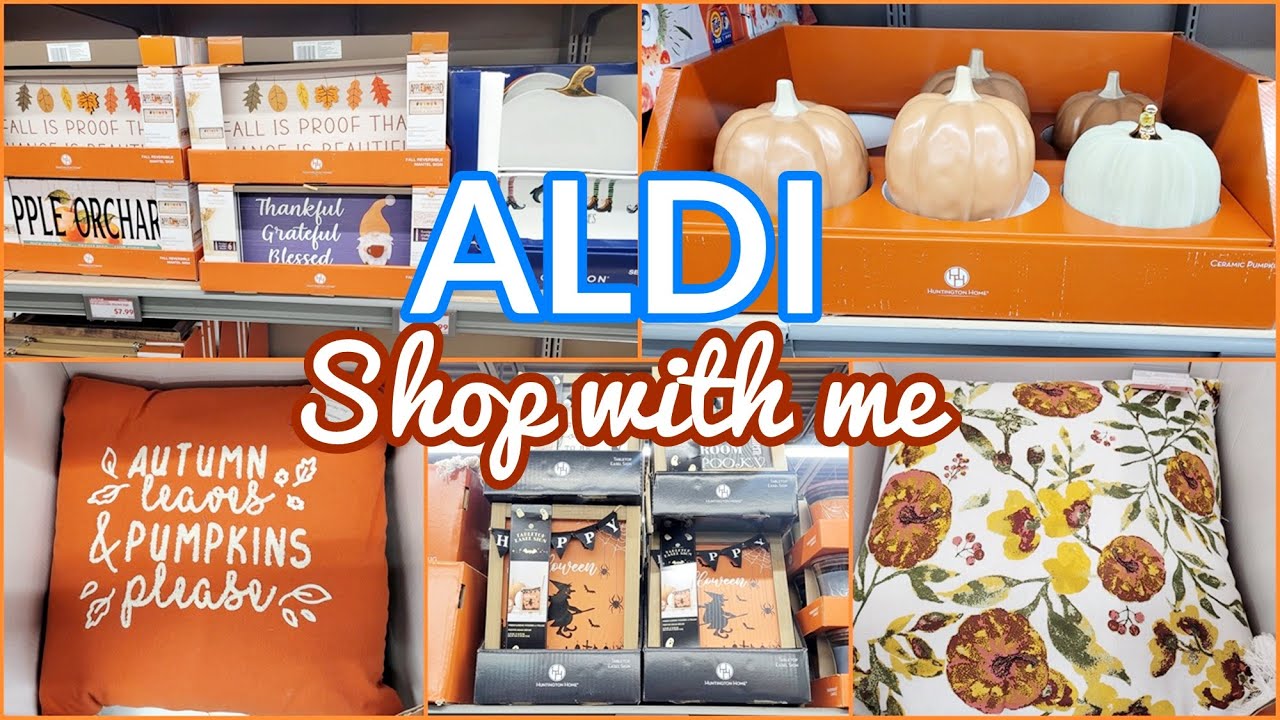 ALDI FALL FINDS SHOP WITH ME FALL & HALLOWEEN DECOR HOME DECOR