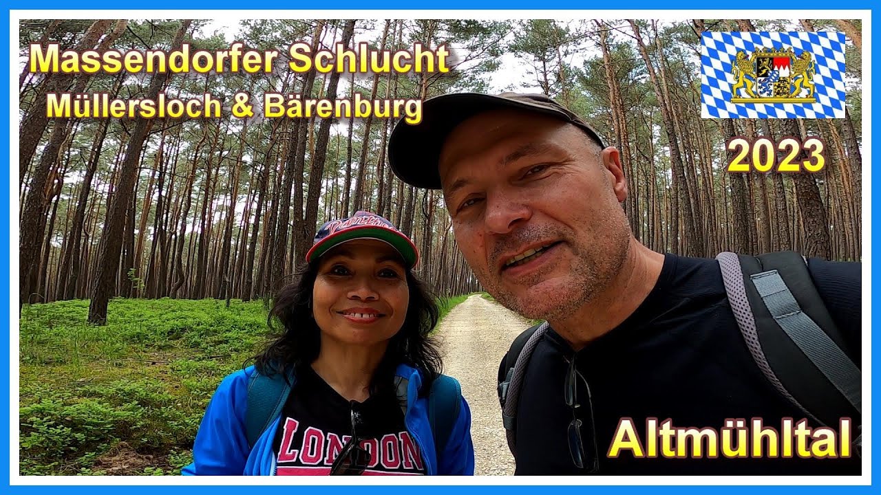 Wanderung durch die Massendorfer Schlucht zum Müllersloch und zur Bärenburg  | Altmühltal 2023 | 4K
