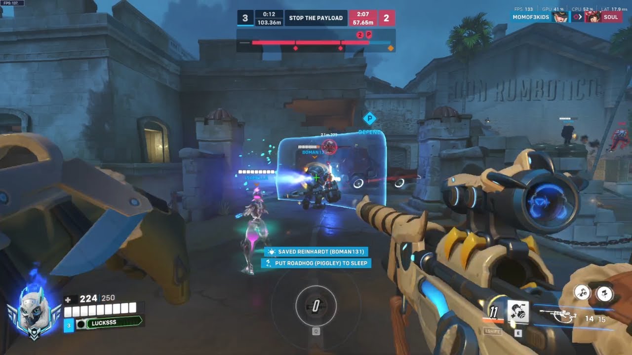 Overwatch 2  jogando de suporte / Ana