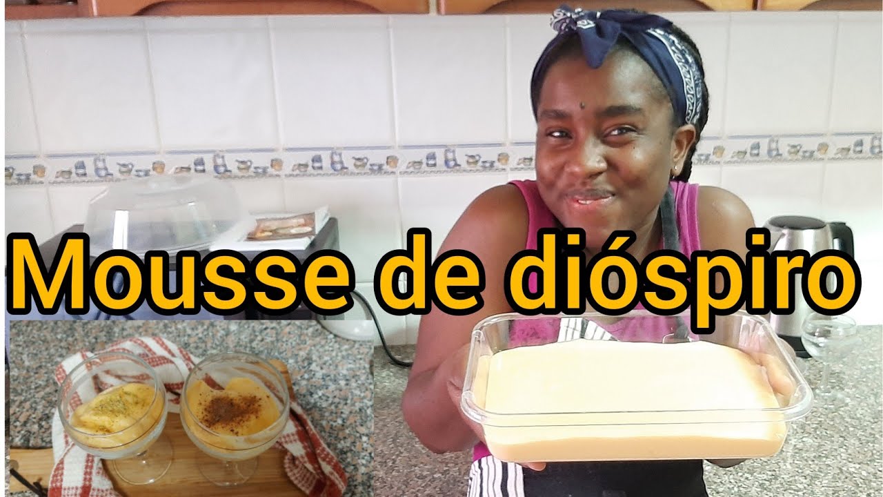 Mousse de dióspiro|Receita simples e deliciosa 😋