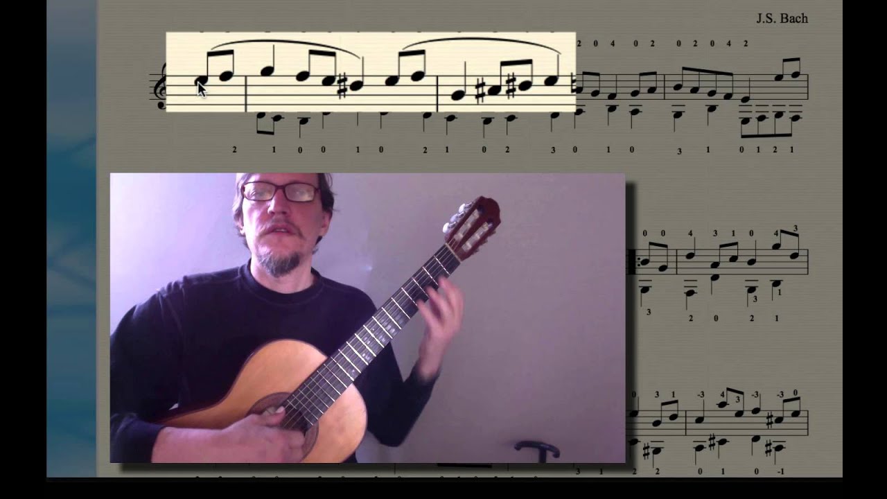 How to Play Bach's Bourrée in E Minor on Classical Guitar
