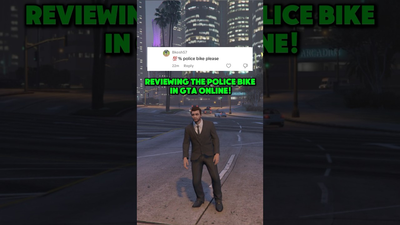 Reviewing the New Police Bike in GTA Online! #gtav #gtaonline #gta5online #gta #gta5 #grandtheftauto