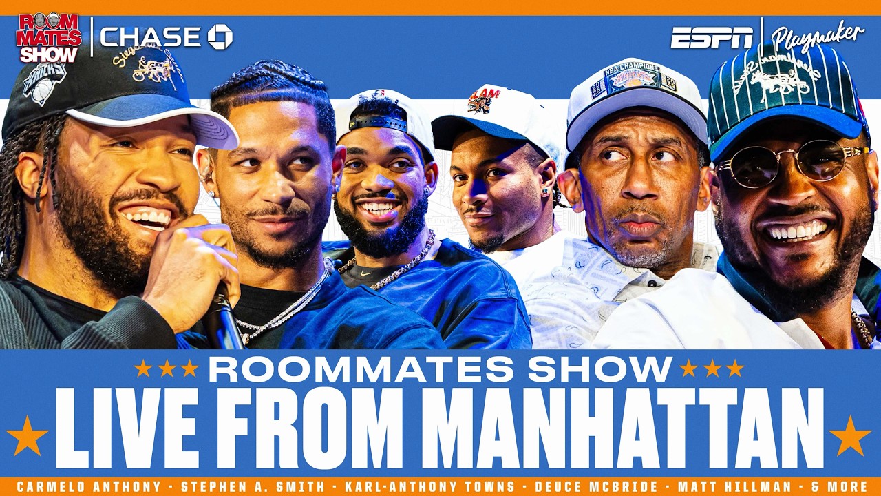 Roommates Show ВПРЯМУЮ из MSG 🚨 Мело, КАТ и другие в гостях у Джейлена и Джоша после чемпионства ...