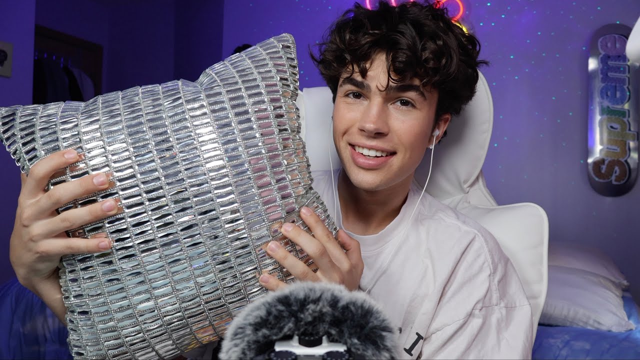 ASMR- Tapping & Scratching on The Worlds Tingliest Pillow 🪩(No Talking)