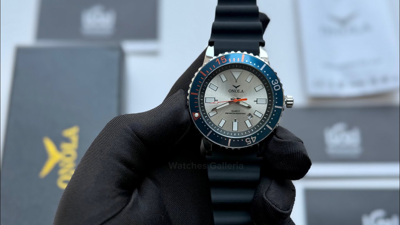 Onola ON3850 Silver | Onola Watch | Onola Men Watch | Diver Style Watch | Men Watch