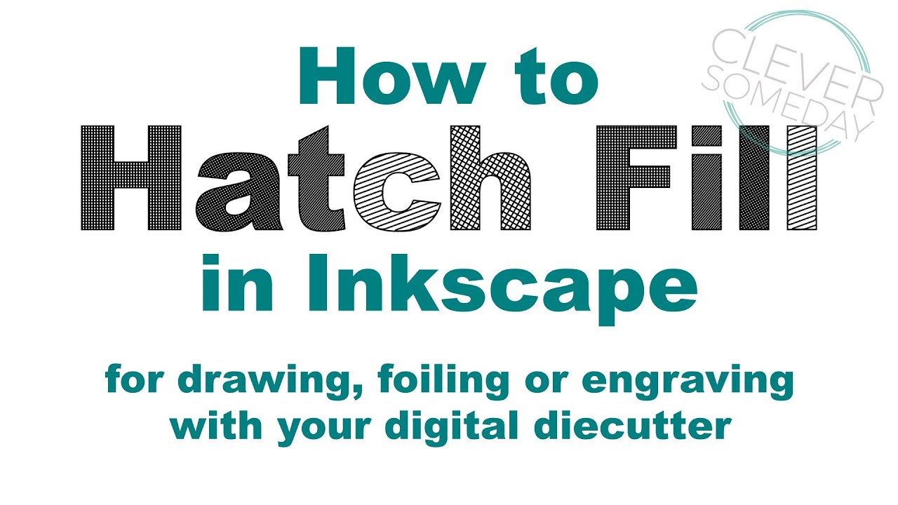Line Fill Text and Shapes in Inkscape