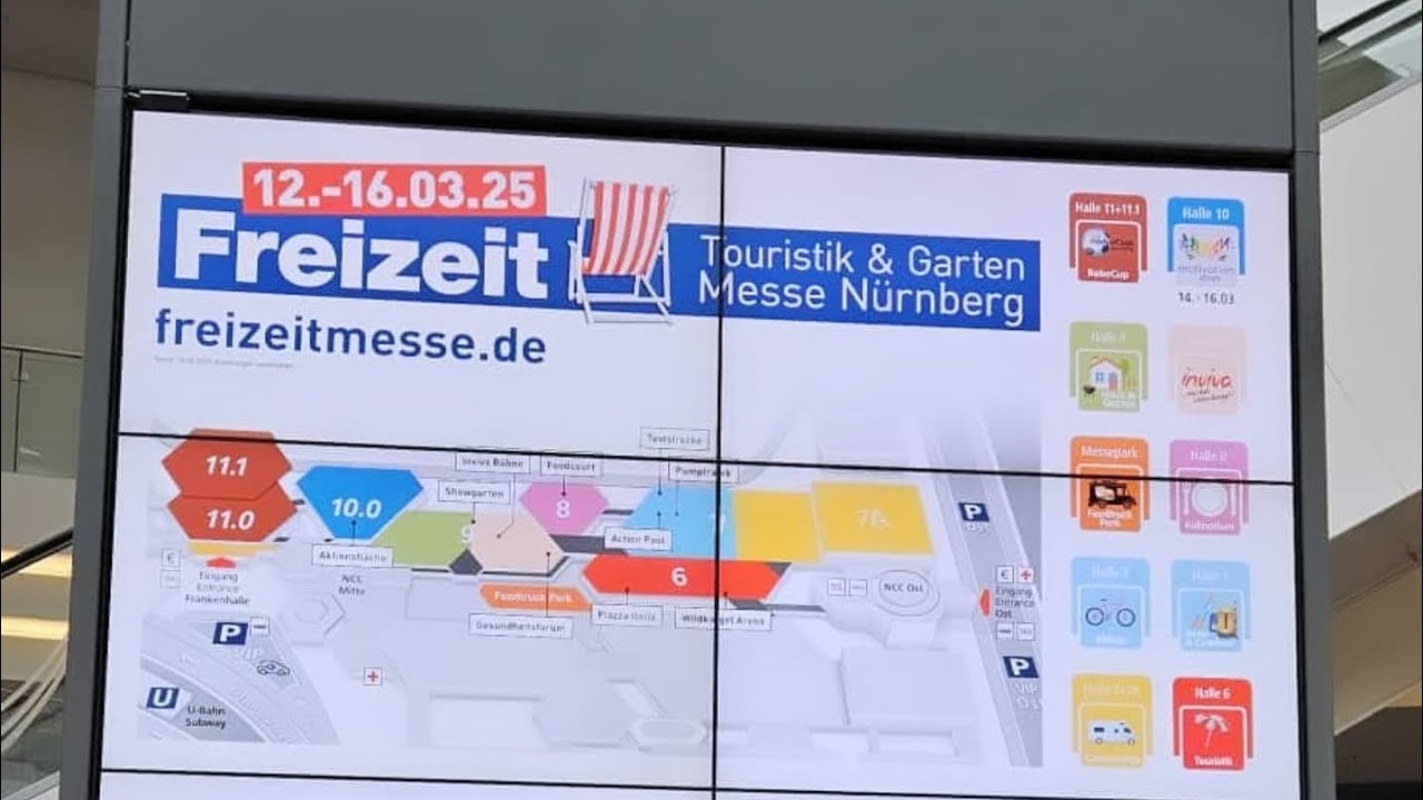 Rundgang auf der Touristik und Garten Messe Nürnberg 12.-16.03.2025