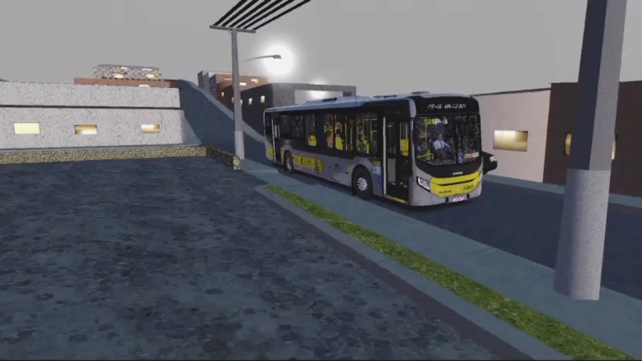 Jogando no mapa Itaquera com chuva indo para o metrô