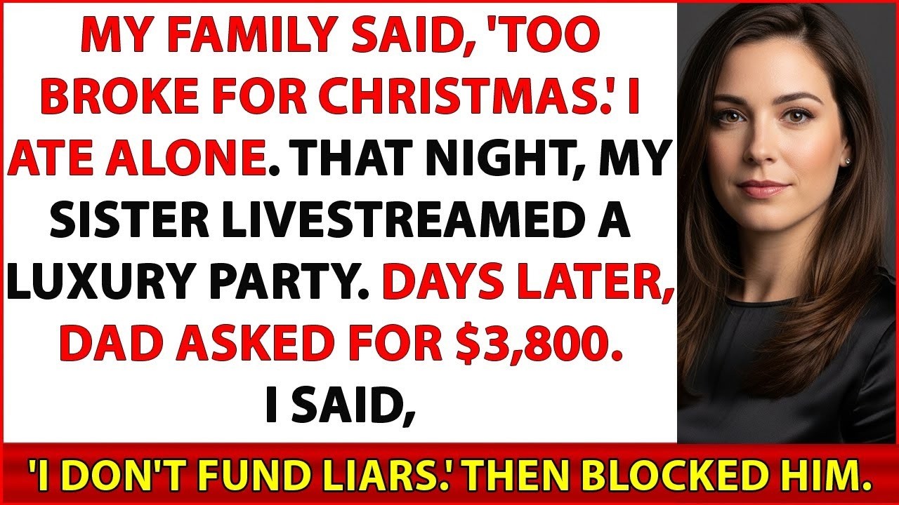 My Family Lied to Me on Christmas—Then I Cut Off Every Dollar, Every Call, Every Excuse