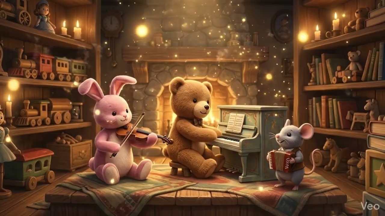 Magical Plush Toys Playing Bedtime Music 🐭 2 Hours Calming Sleep Lullaby ✨💤
