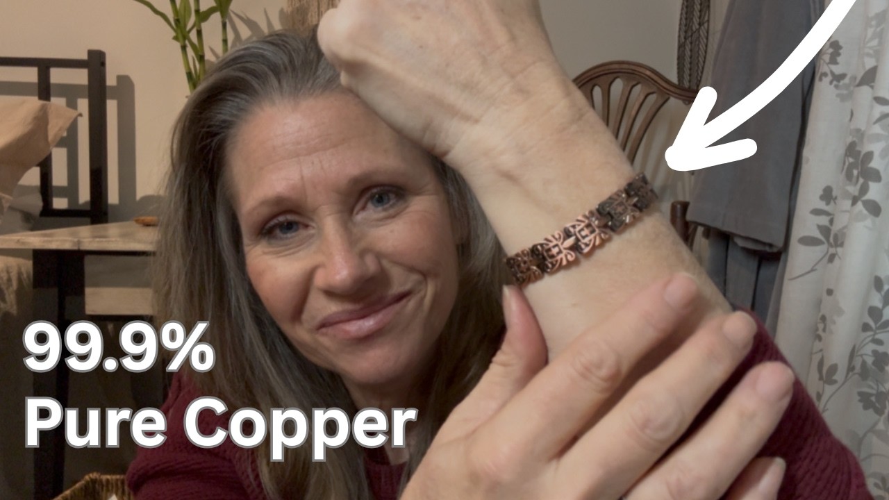 MagEnergy 99.9% Copper Magnetic Bracelet for Women. Ultra Strength Magnets. Does it pinch?