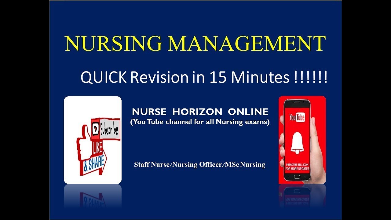 NURSING MANAGEMENT-  Nursing Exams- Staff Nurse/Nursing Officer/MSc Nursing