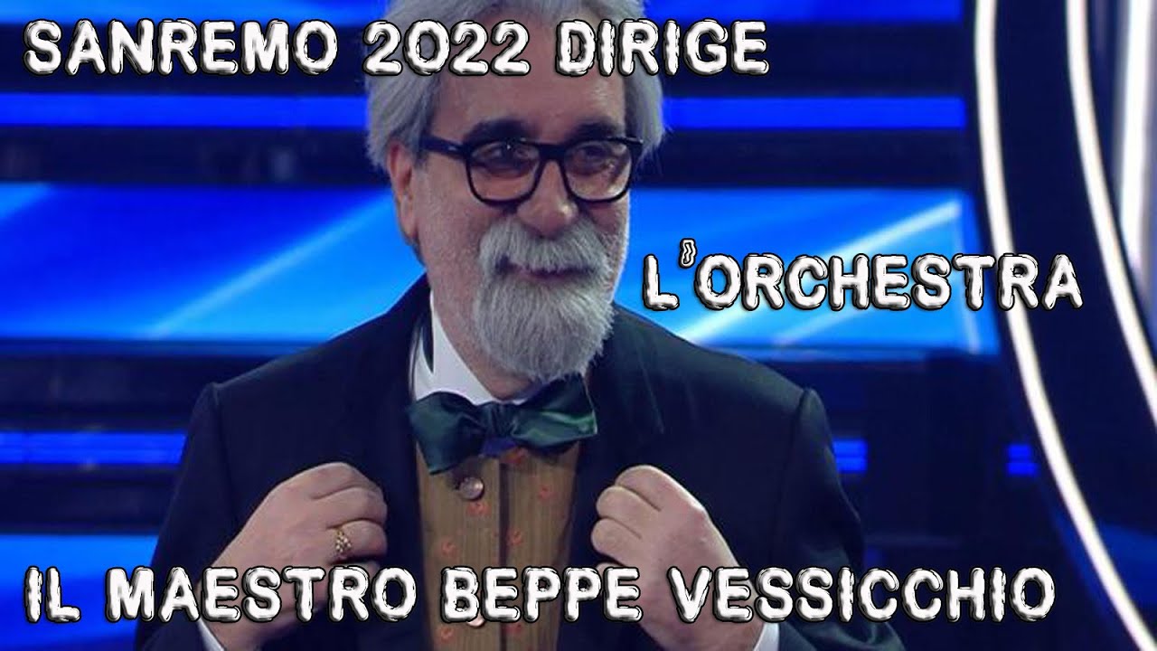 Sanremo 2022 dirige l'orchestra il maestro beppe vessicchio