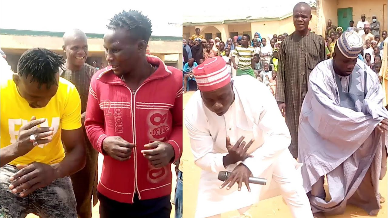 lahaula Abin kunya Ebola da Ali kanin Bello da shagon Mada suna Rawa tare a wajen biki