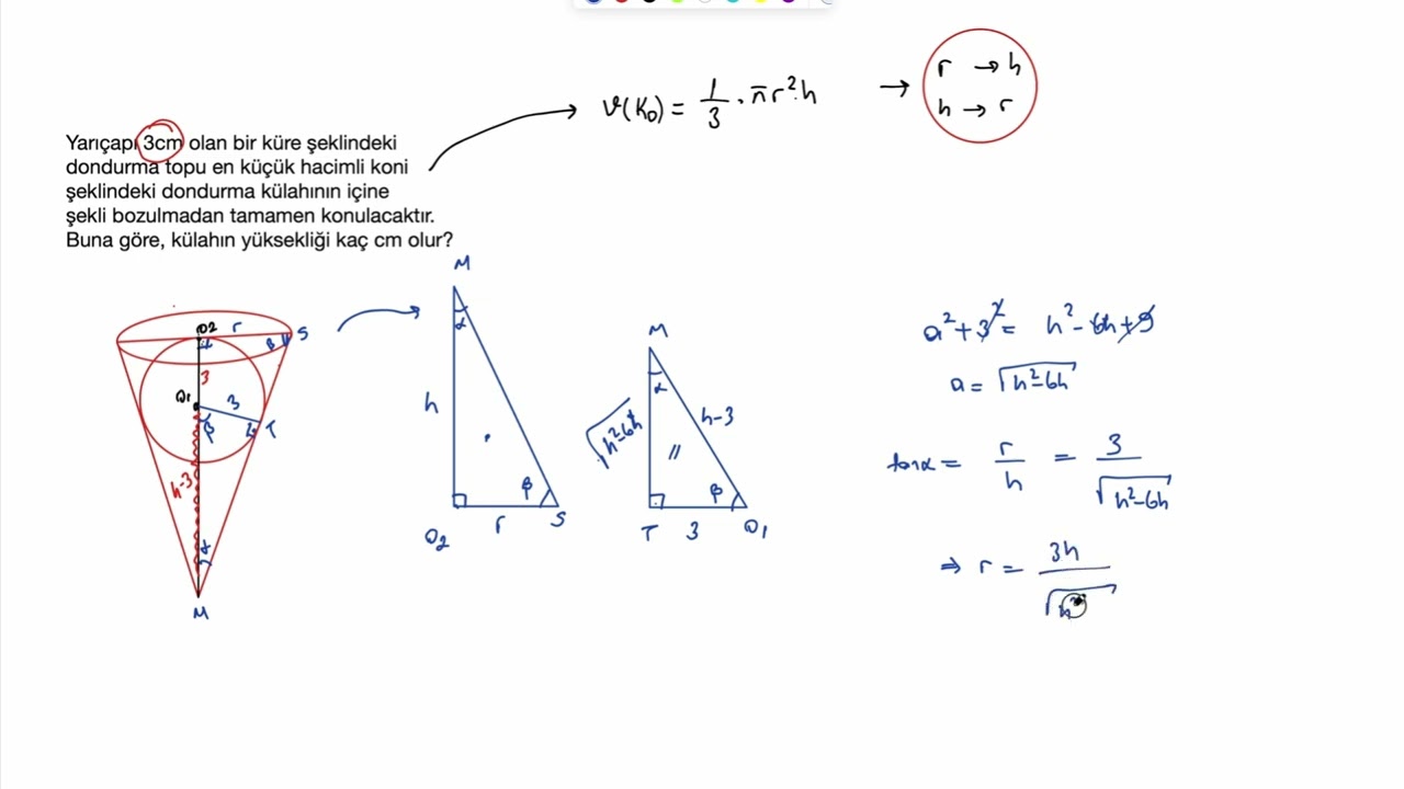 Yeni yılın ilk videosu Matematik Vlog GÜN 55 çözdüğüm sorular içerisinden beğendiğim soru.