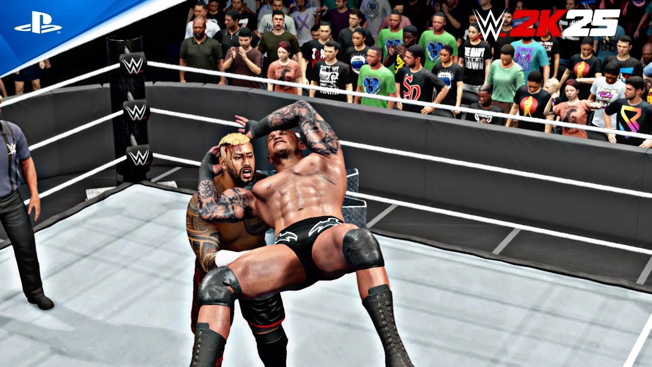 WWE 2K25 — Рэнди Ортон против Соло Сикоа ($) — матч по экстремальным правилам на WrestleMania 41 ...