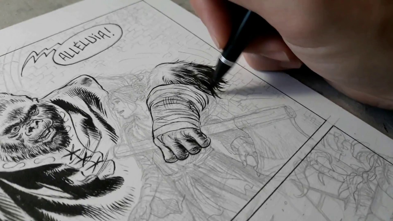 Speed inking #1 / Encrage BD par Jérémy