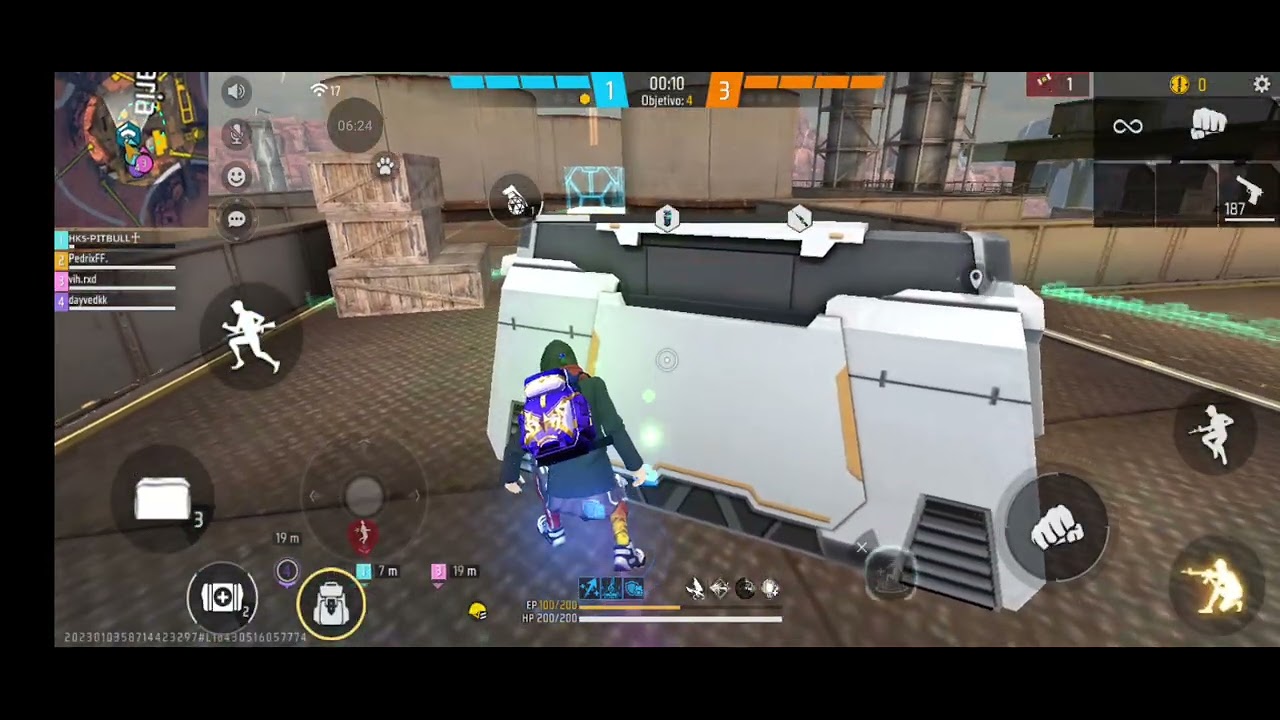 Jogando cs ranqueada com aleatórios no free Fire e ganhamos de virada #@Garenaff