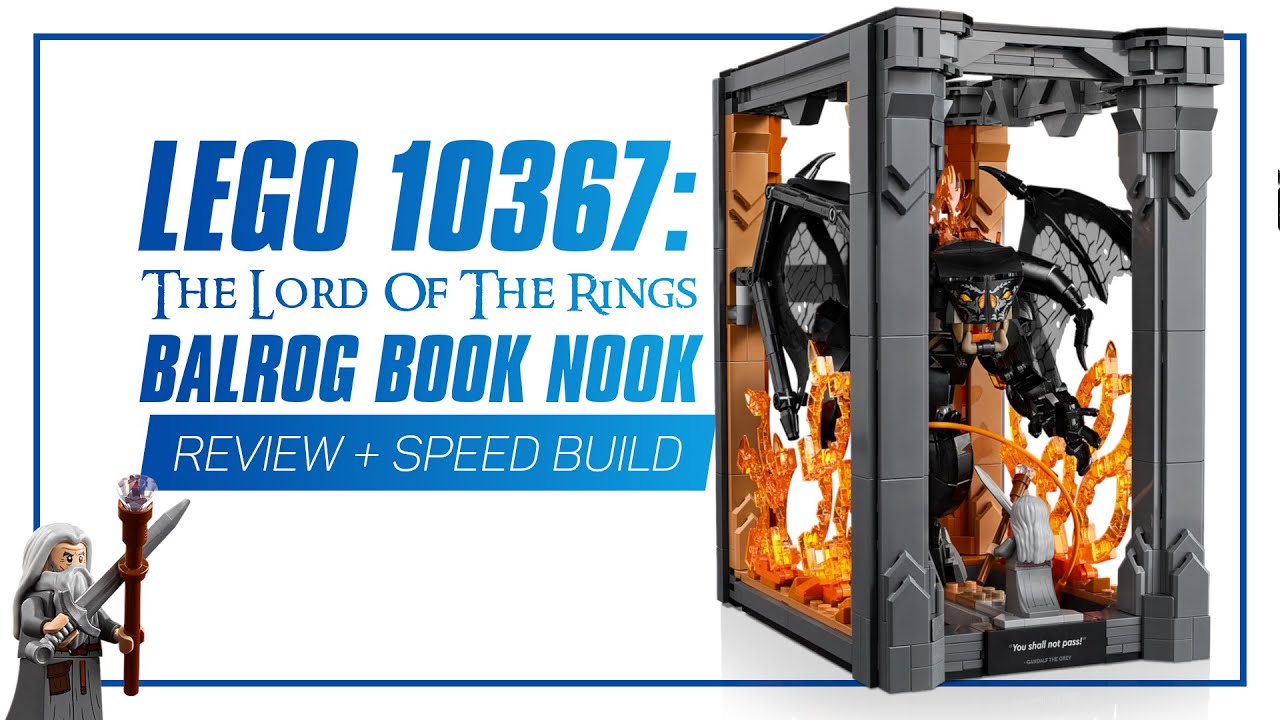 LEGO 10367: The Lord of the Rings: Balrog Book Nook - IN-DEPTH REVIEW