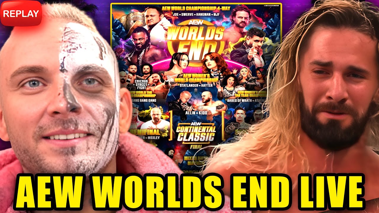 PWT #211 🔴 AEW WORLDS END 2025 LIVE! Darby Allin Fire BOTCH + Seth Rollins BURIES Russo & Cornette!