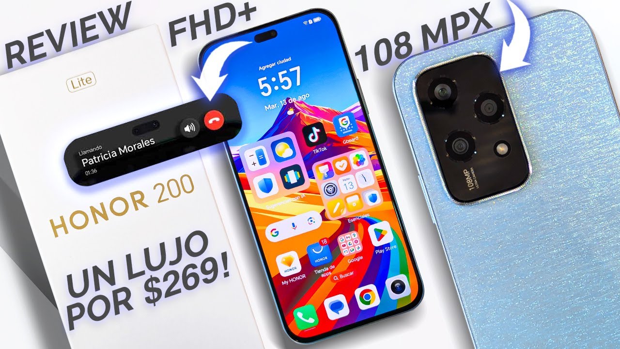 HONOR 200 LITE: Parece un GAMA ALTA pero cuesta sólo $269! Review Completa