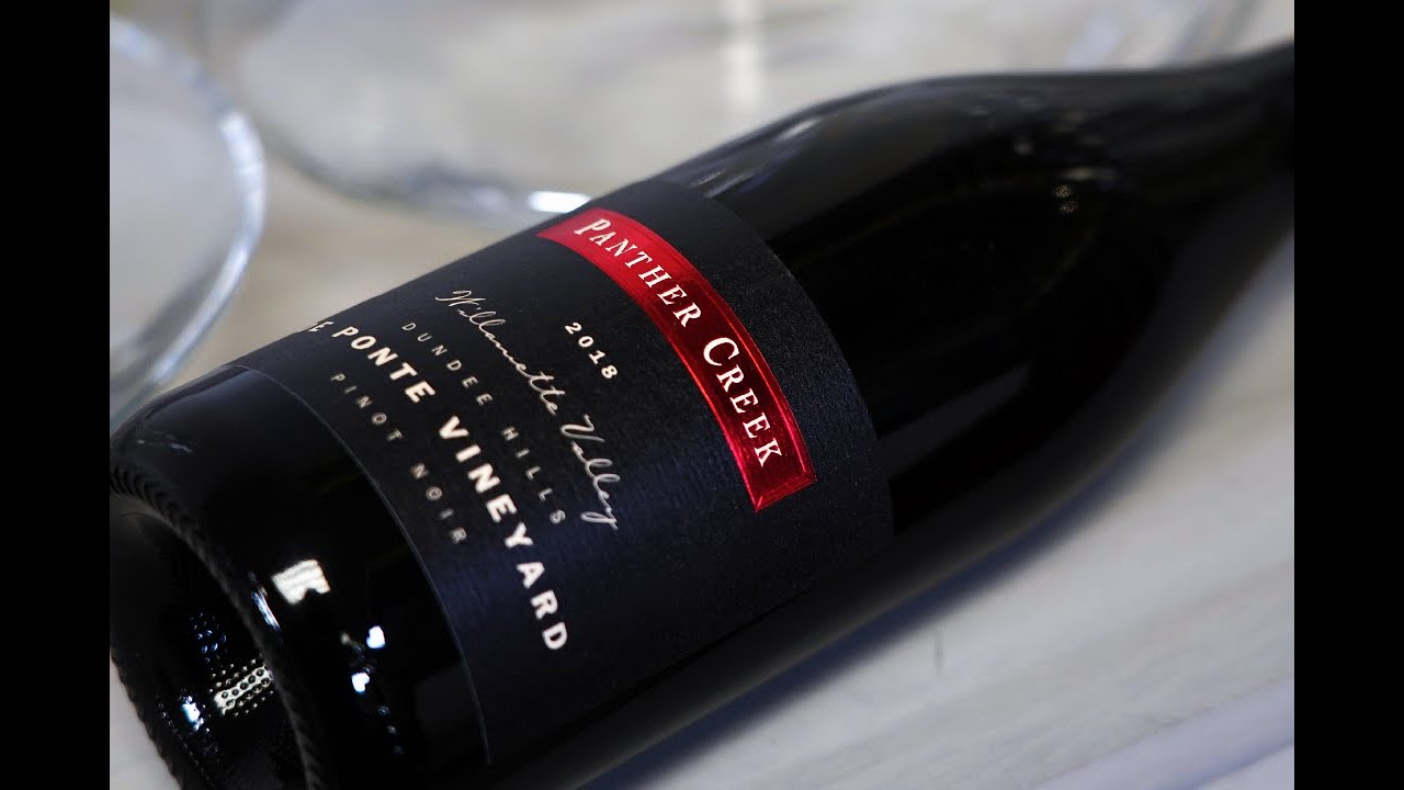 Panther Creek 2018 Pinot Noir, De Ponte Vineyard, Dundee Hills, Willamette Valley