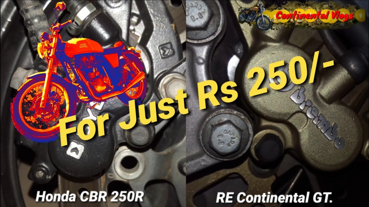 RE Continental GT 535 front brake pads alternative: Don't pay 2100 for brembo pads.