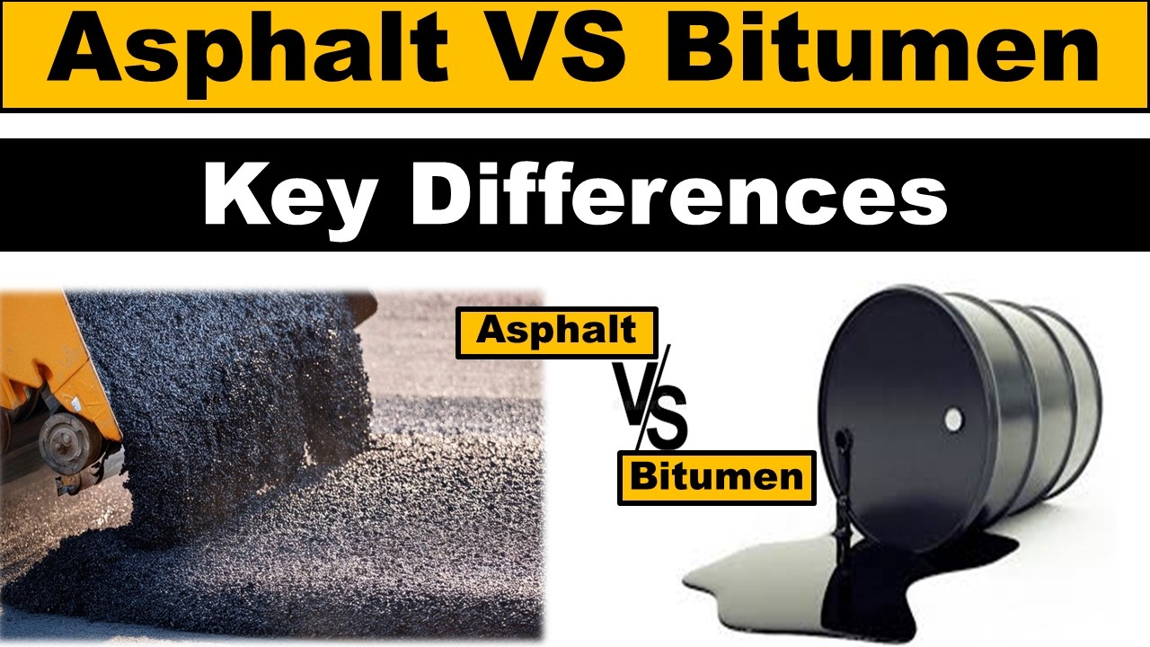 difference between asphalt and bitumen|Asphalt vs Bitumen