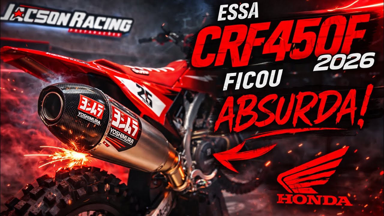 Montamos uma CRF450 2026 vem comigo conferir.