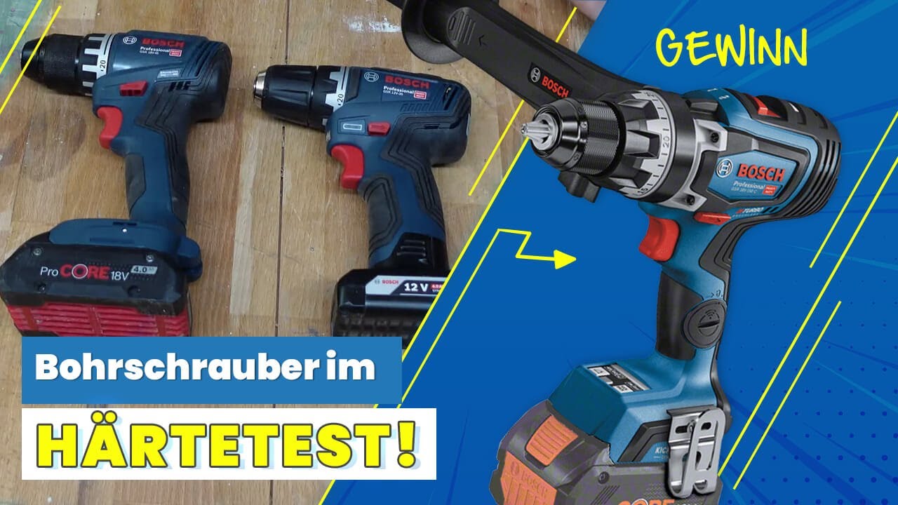 BOSCH 12V & 18V Akkubohrschraubervergleich! Wo liegen die Grenzen? || ToolGroup