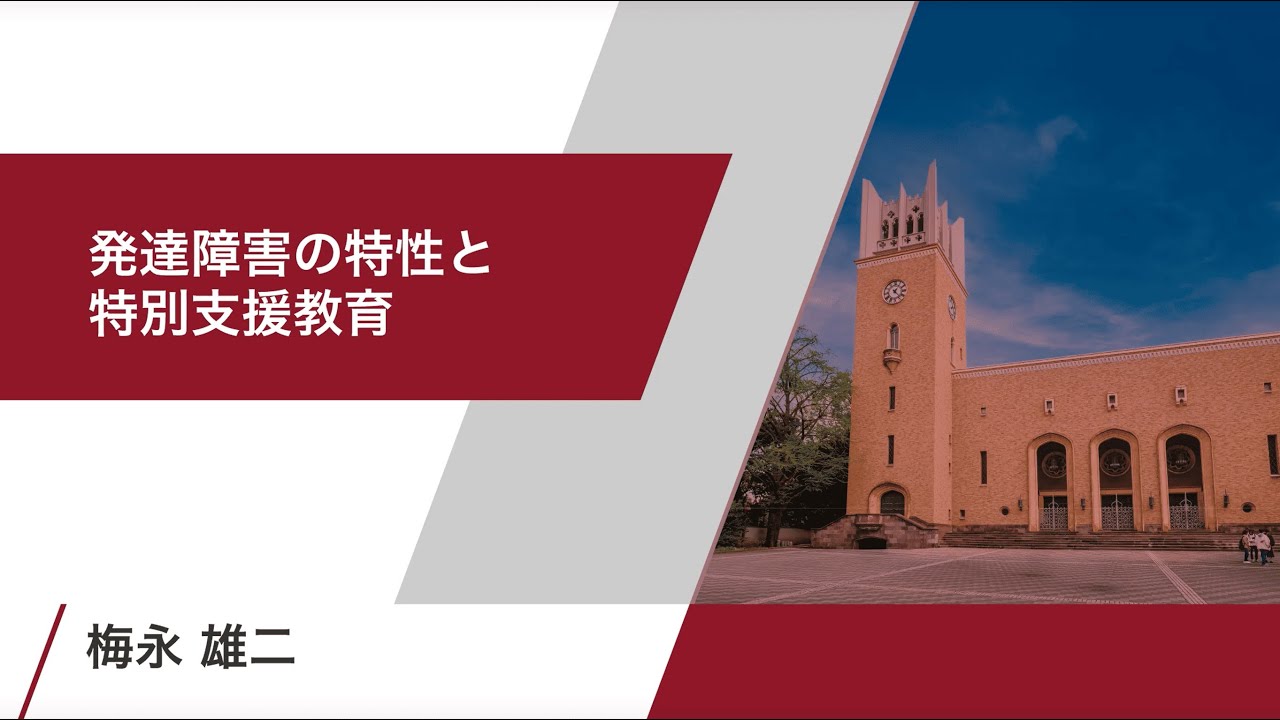【早稲田大学】発達障害の特性と特別支援教育