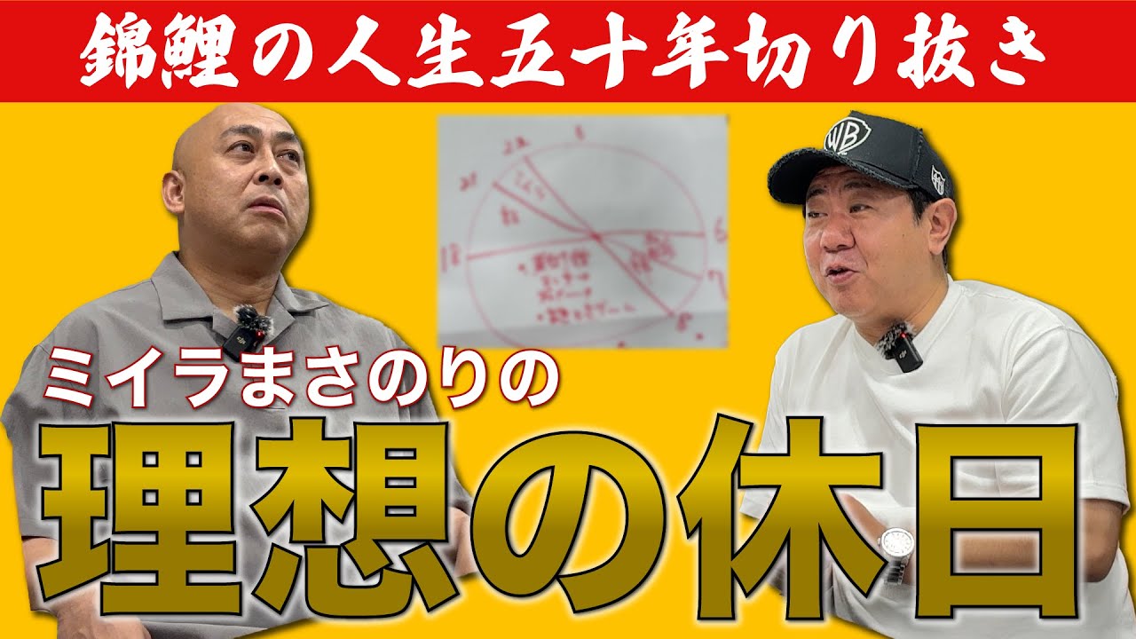 【公式】【錦鯉の人生五十年】ミイラまさのりの理想の休日！