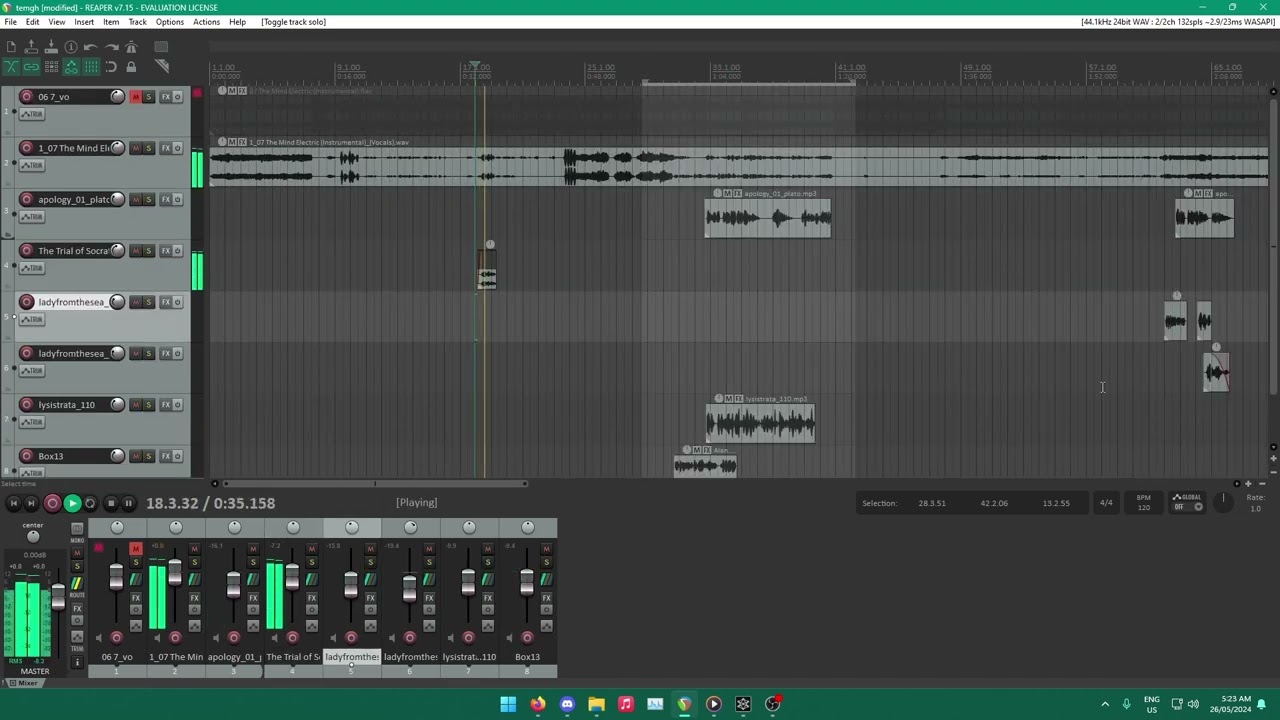 What I've found for The Mind Electric samples