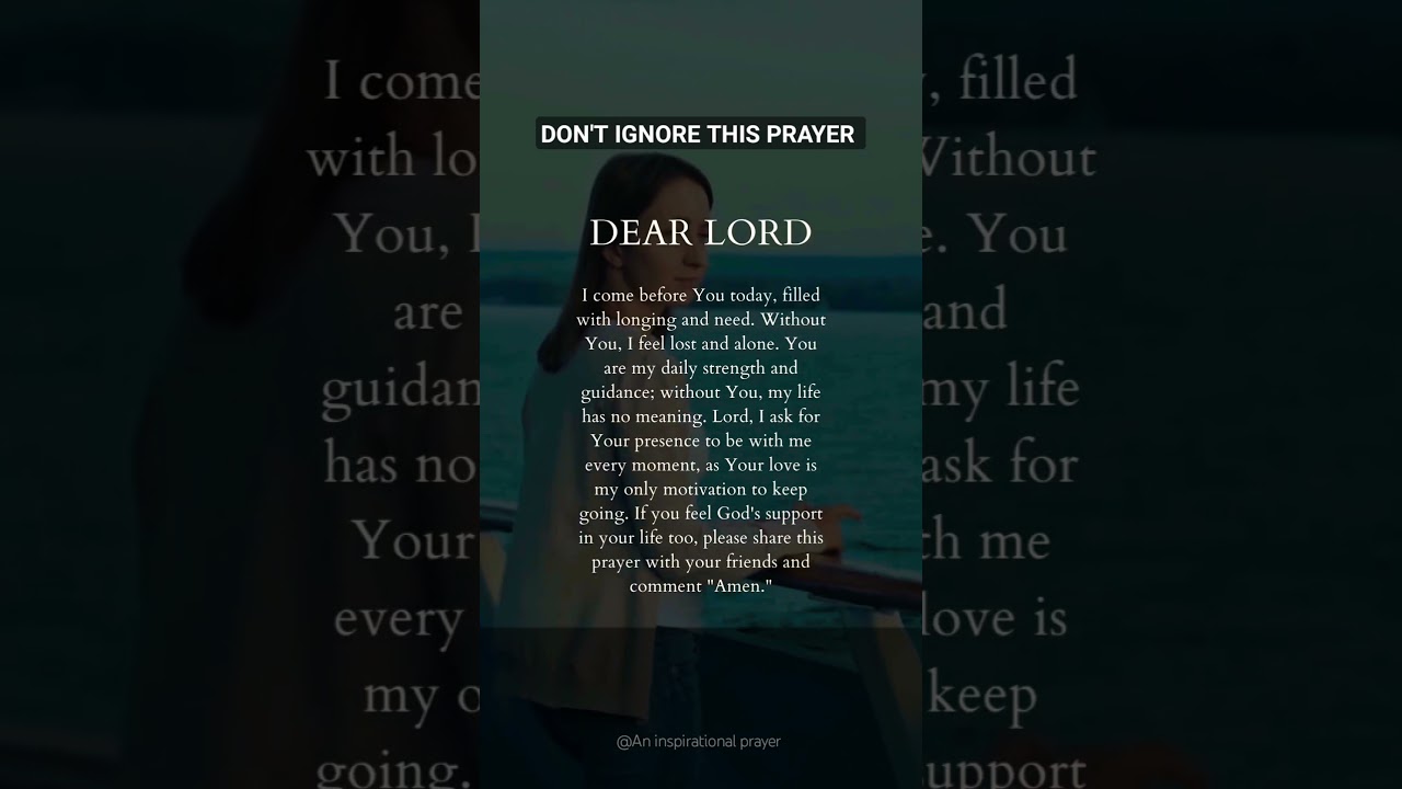 don't ignore this prayer 🙏 #bibleprayer #shortvideo #religiousprayer #prayer #bible