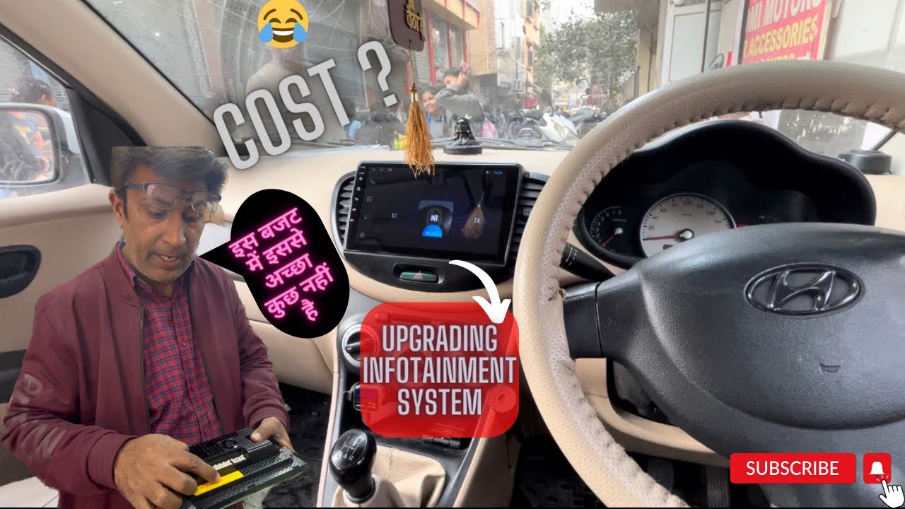 Hyundai i10 Getting Android Infotainment System 😍|  Camera's , Music System's | Karol Bagh |