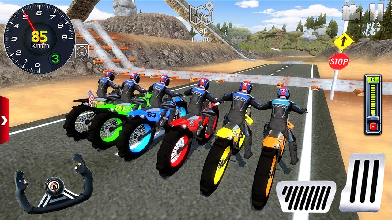 Motocross Dirt Bikes Stunts Driving #1 - Offroad Outlaws Race Game Android / IOS Gameplay