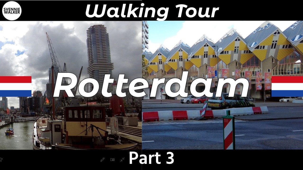 🇳🇱 Netherlands, ROTTERDAM - Part 3: WALKING Tour - Oude Haven (Old Port) and the Cube Houses