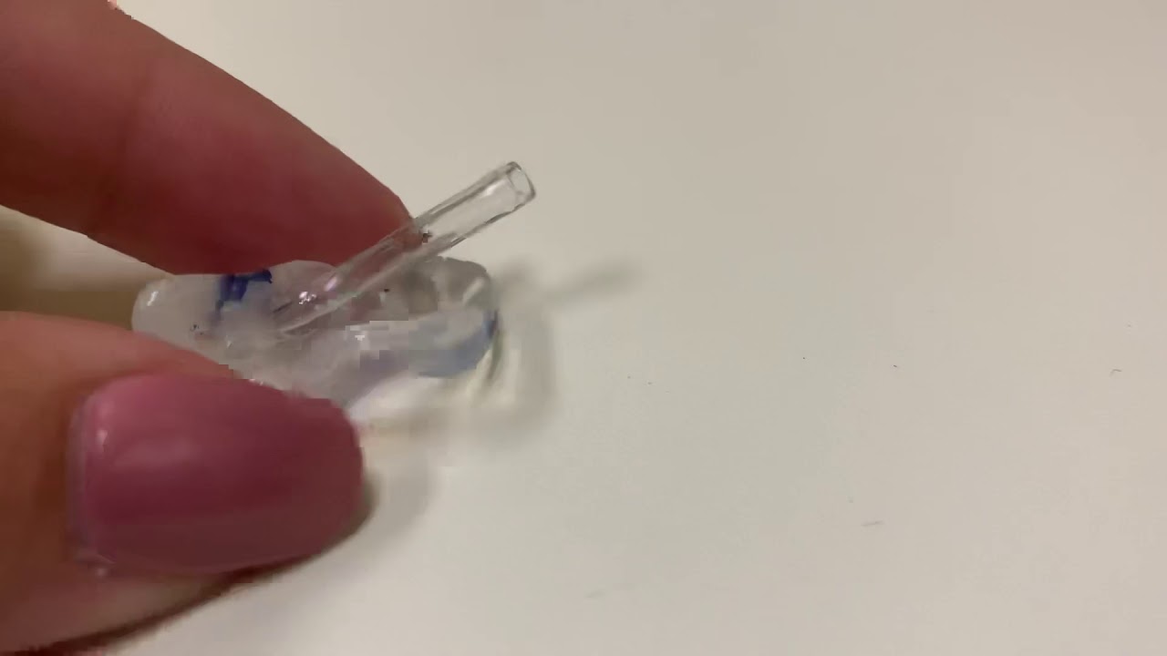 How to glue ear mold tubing to a mold - for AuD, SLP, TOD, parents of children with hearing loss