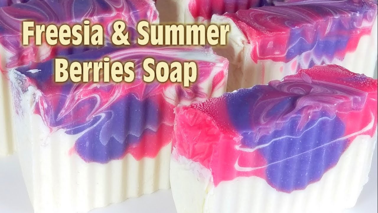 Freesia and Summer Berries Cold Process Soap Demo