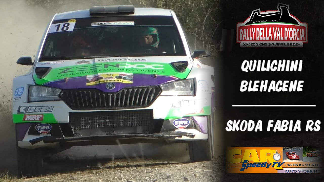 Rally Val D'Orcia 2024 || Jean Philippe Quilichini-Matthieu Blehacene || Skoda Fabia RS
