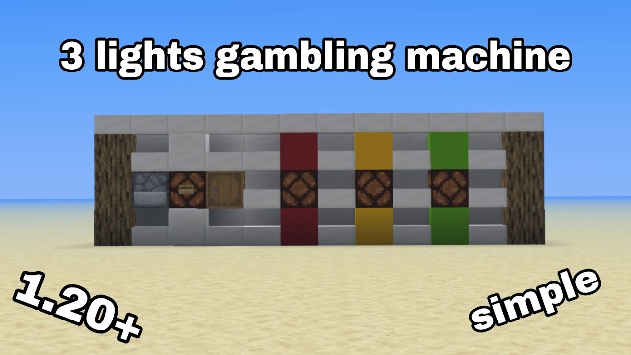 how to make a simple minecraft minigame/gambling machine 1.20+