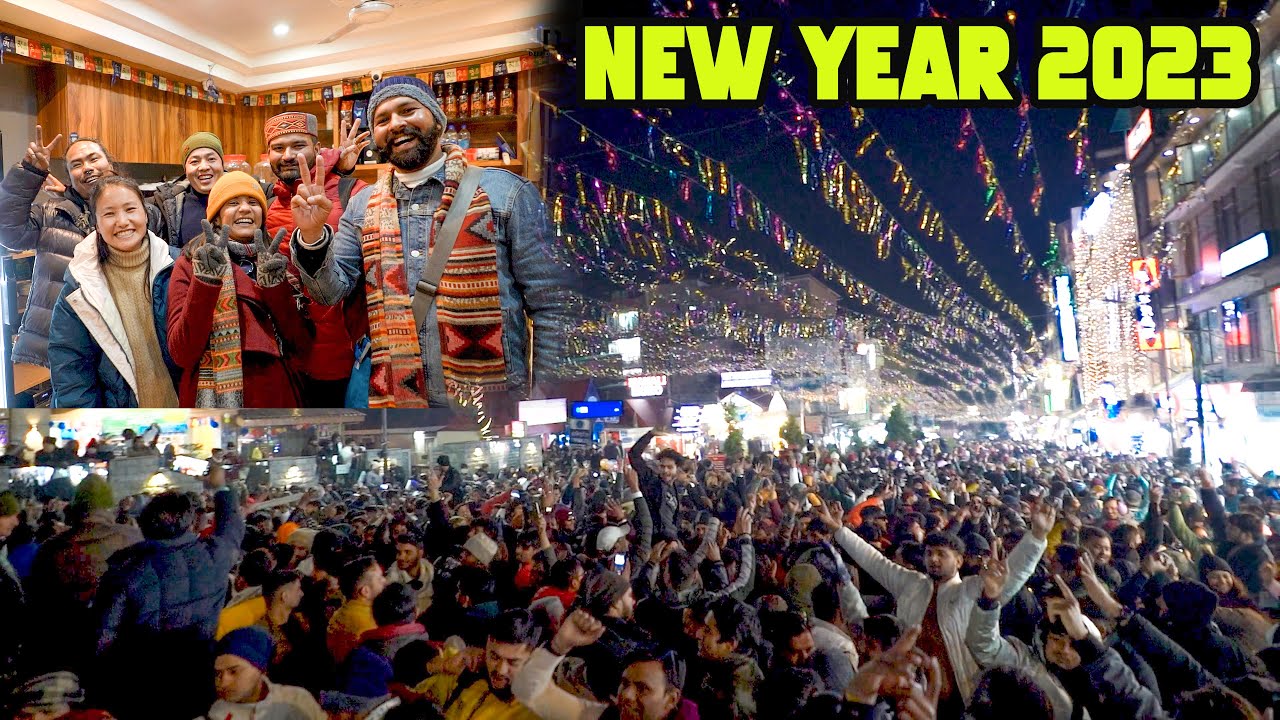 New Year CRAZY Celebration in MANALI😱😱 || Old Manali Snowfall