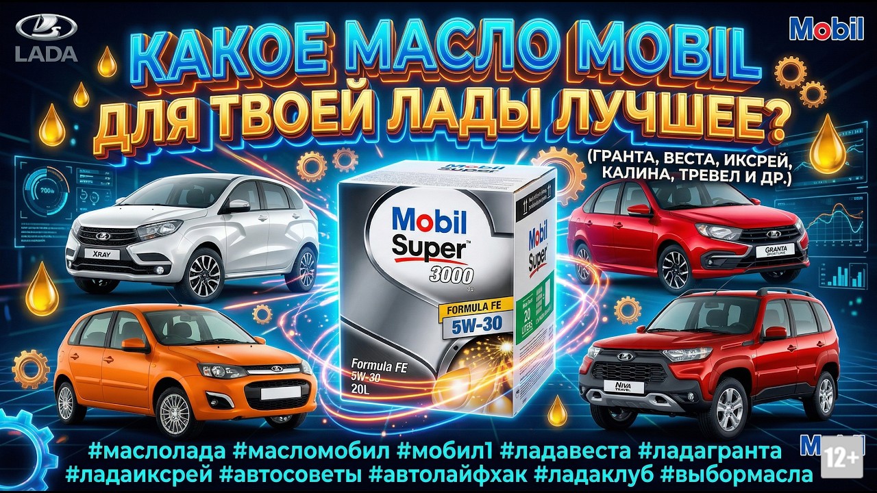 КАКОЕ МАСЛО MOBIL ДЛЯ ТВОЕЙ ЛАДЫ ЛУЧШЕЕ? (ГРАНТА, ВЕСТА, ИКСРЕЙ И ДР.)