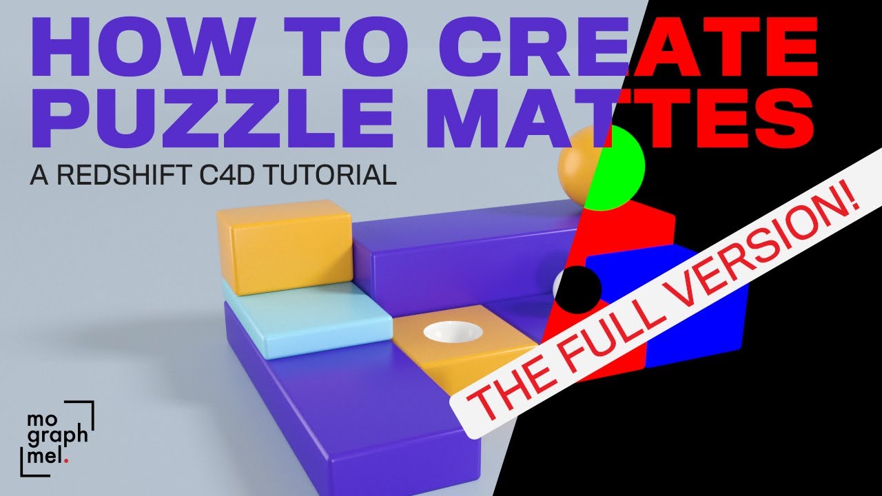 Create Puzzle Mattes in C4D | Cinema 4D Tutorial