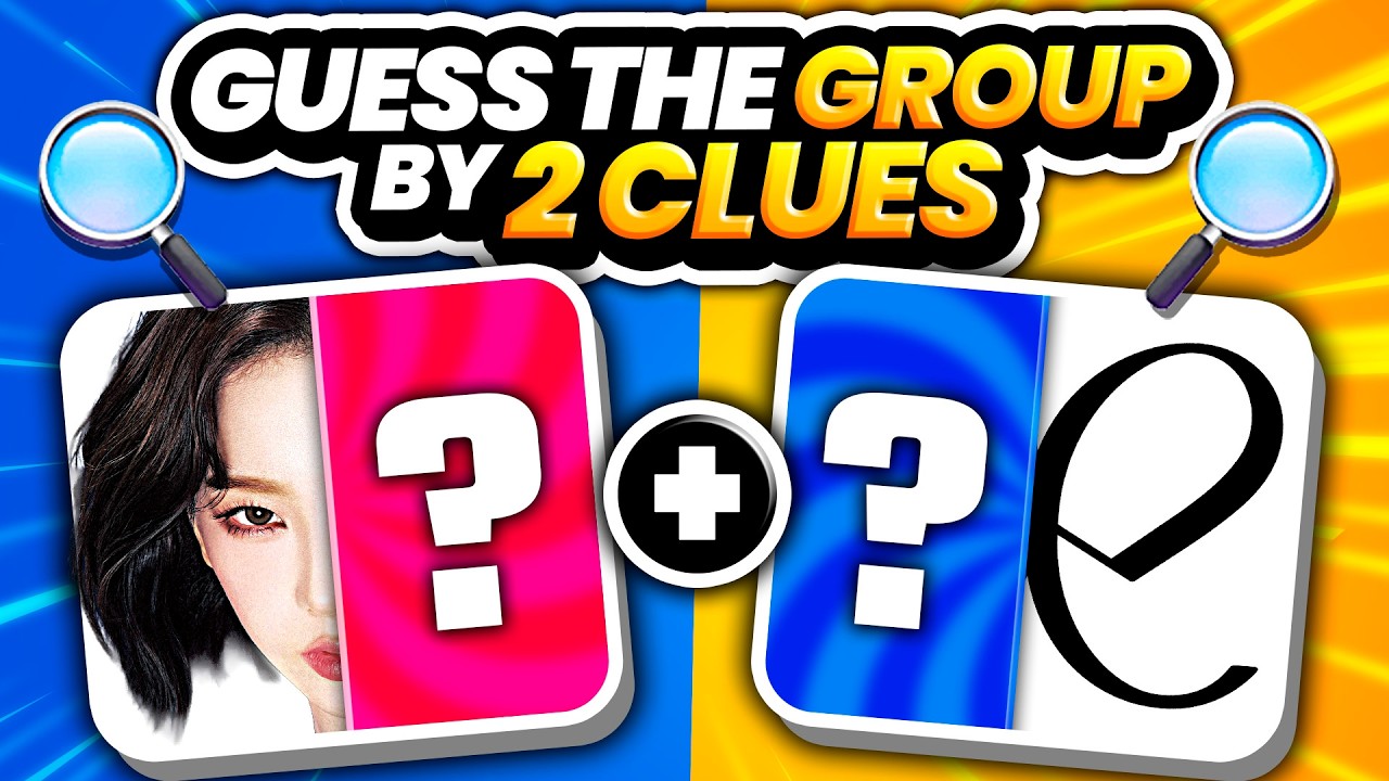 GUESS THE KPOP GROUP BY 2 CLUES ( LOGO + ONE MEMBER) | KPOP QUIZ 2025