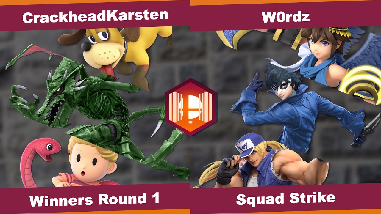 Hokie Hoedown! 3 - CrackheadKarsten vs W0rdz - Smash Ultimate Squad Strike Winners Round 1