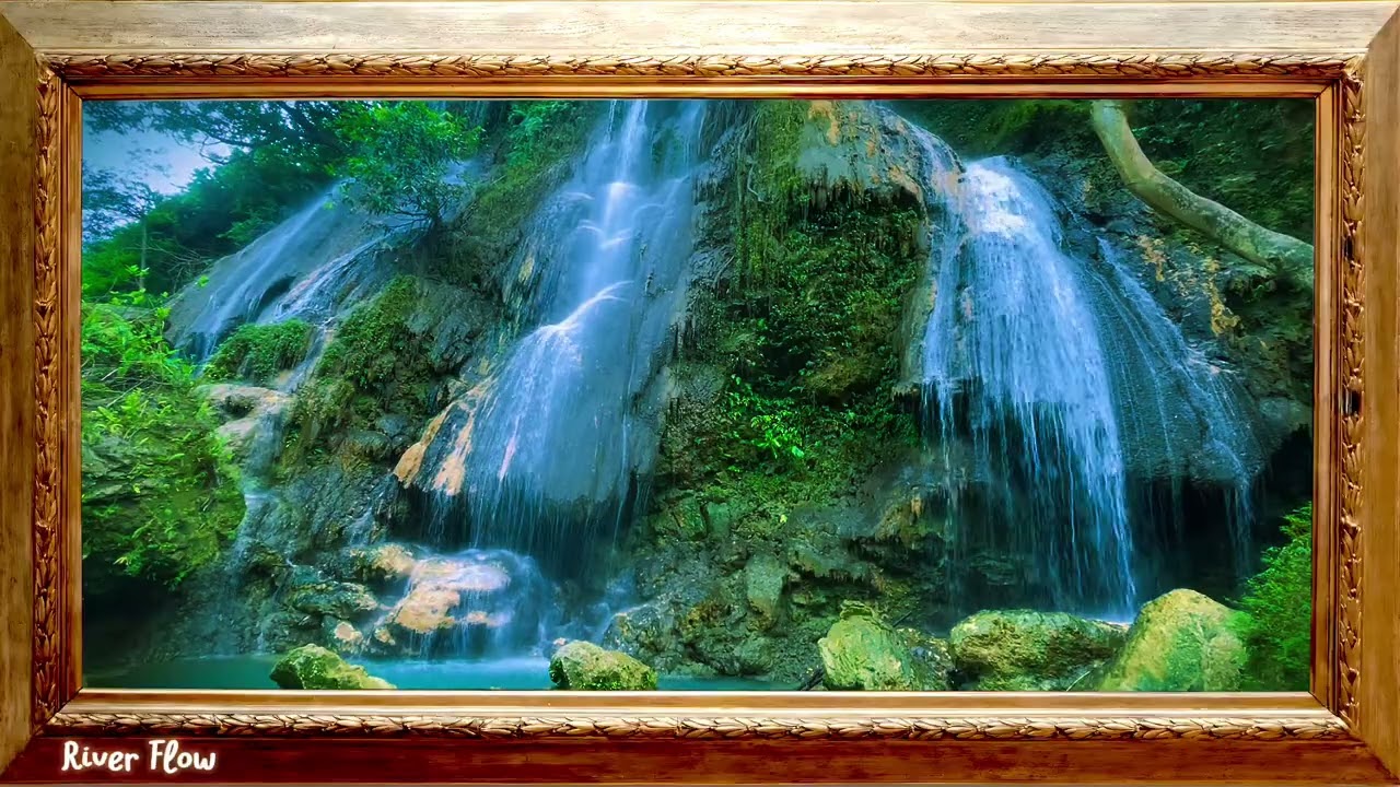 🛑 4 Hour of RIVER FLOW 🌿 Relaxing Sounds to Calm the Mind & Soothe the Soul 🌿 River sound