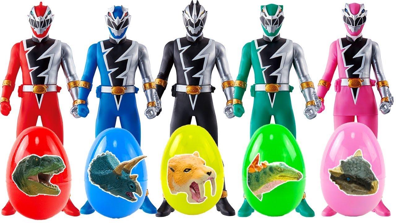 New power rangers surprise egg toys review リュウソウジャーおもちゃ 戦隊ヒーローすぽすぽ変形